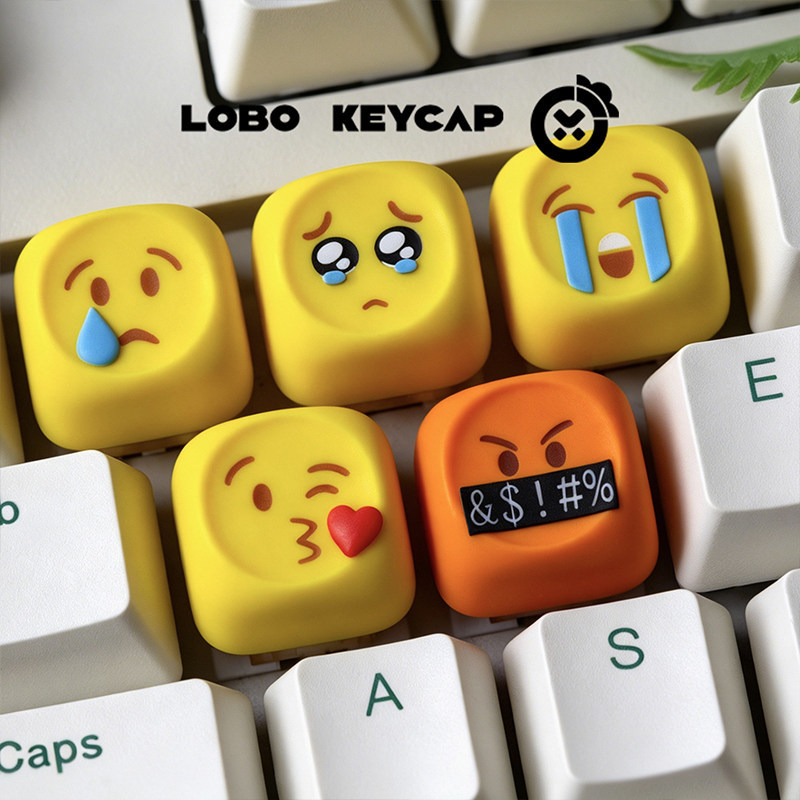 Gaming Keyboard Emoji - Hot Emoji Keycaps Kawaii Personalized Resin