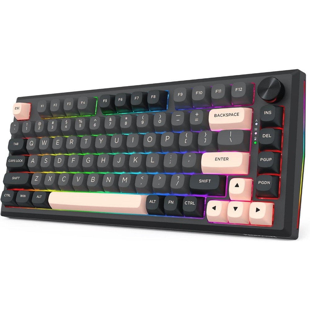 Gaming Keyboard No Noise - Wireless 81-Key Mechanical Gaming Keyboard with