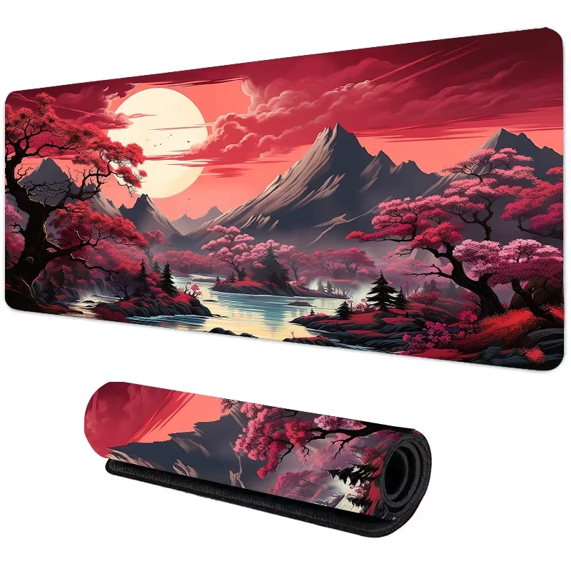 Gaming Keyboard And Mouse - Sunset Mountain View Silicone Gaming Mouse
