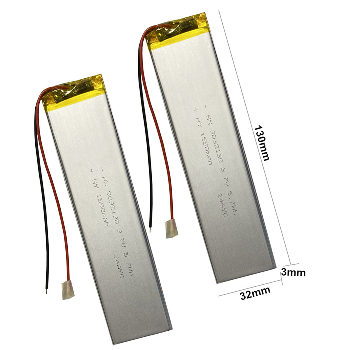 Gaming Keyboard Tester - 2PCS/Lot 3032130 3.7V 1800mAh Lithium Polymer