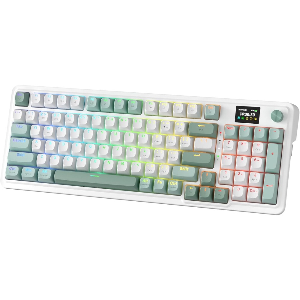 Gaming Keyboard No Noise - 95 Key Wireless Gaming Keyboard: Mechanical,