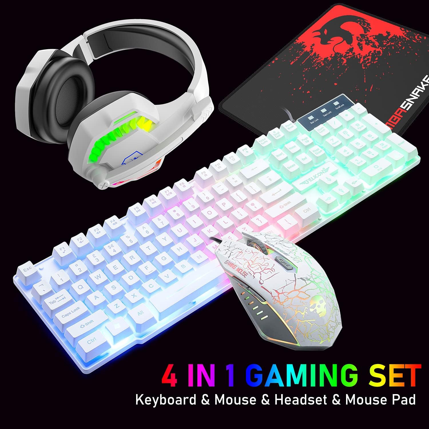Gaming Keyboard Ergonomics - MAMBASNAKE T11 UK 100% Gaming Keyboard&Mouse&Headset&Mouse