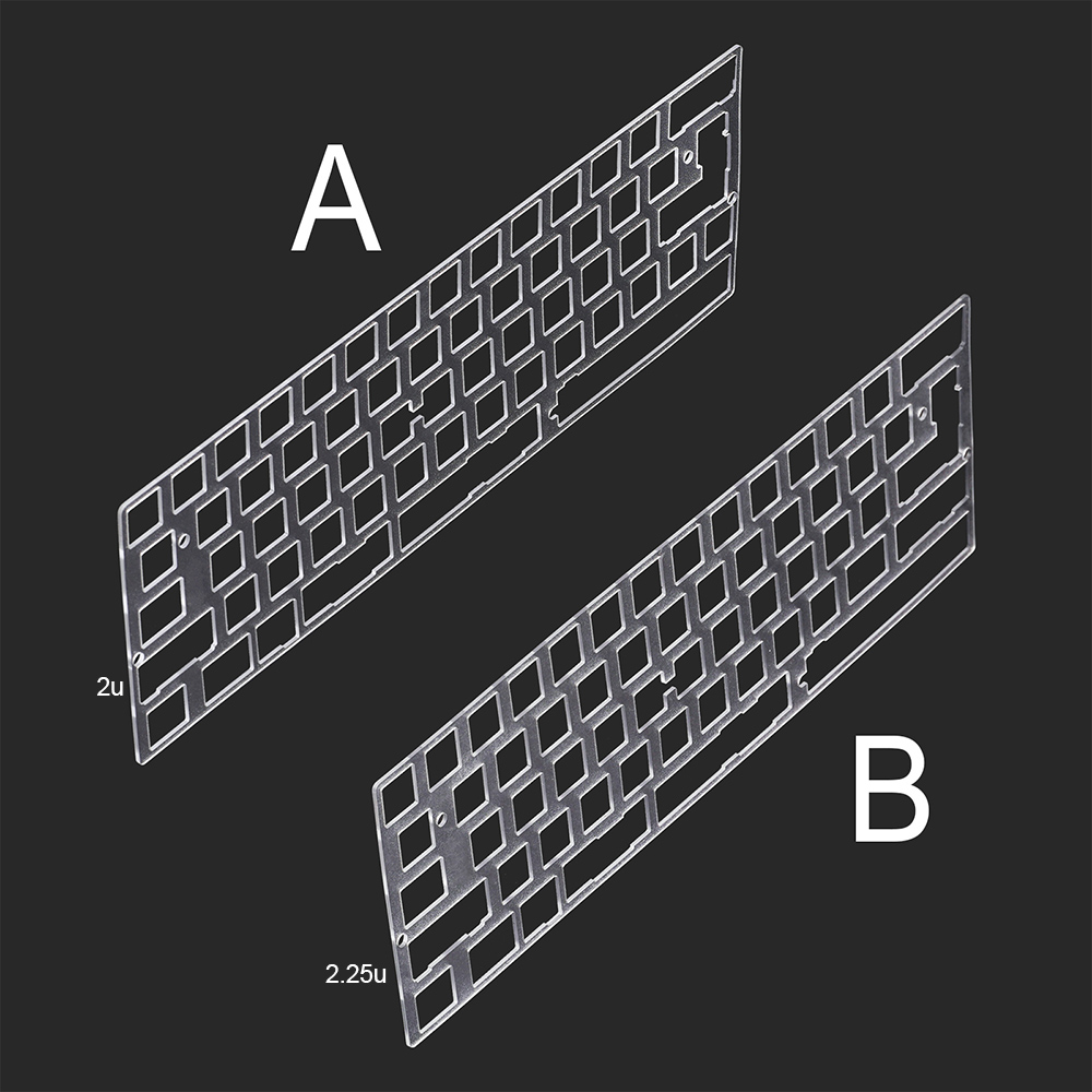 Hot Swap Pcb - 60 64 GH60 Left Shift 2X