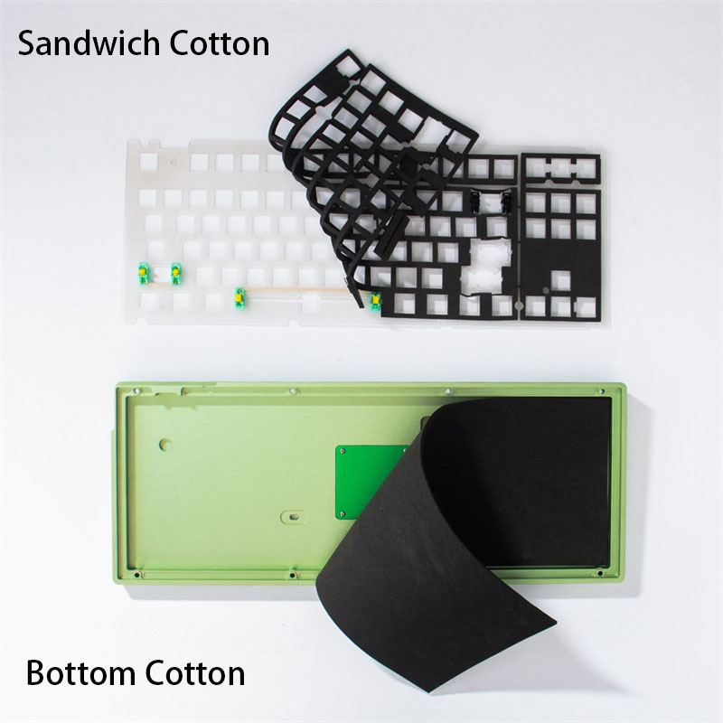 Gaming Keyboard No Noise - Mechanical Keyboard Sandwich Cotton Bottom Cotton