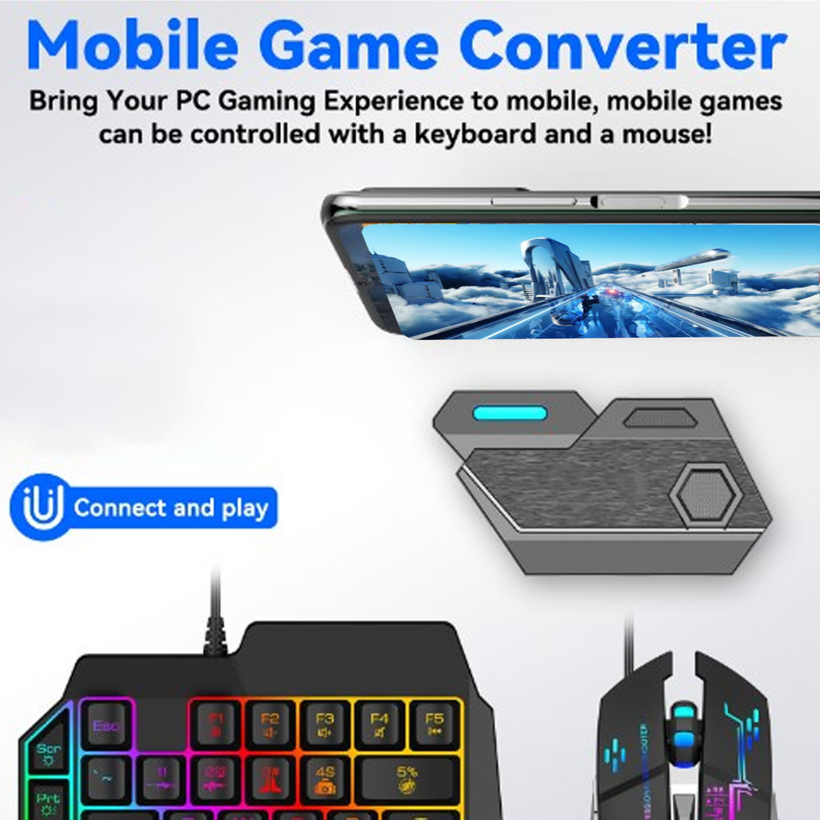 Gaming Keyboard Mobile - Mobile Game Combo Pack Bluetooth Connection
