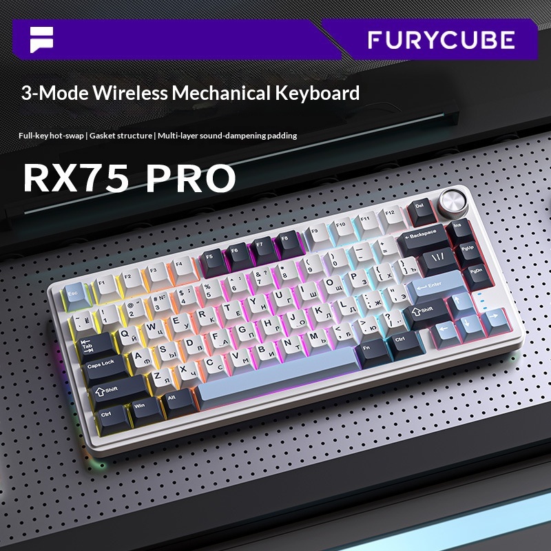Gaming Keyboard Not Typing - Furycube Rx75 Pro Tri Mode Russian
