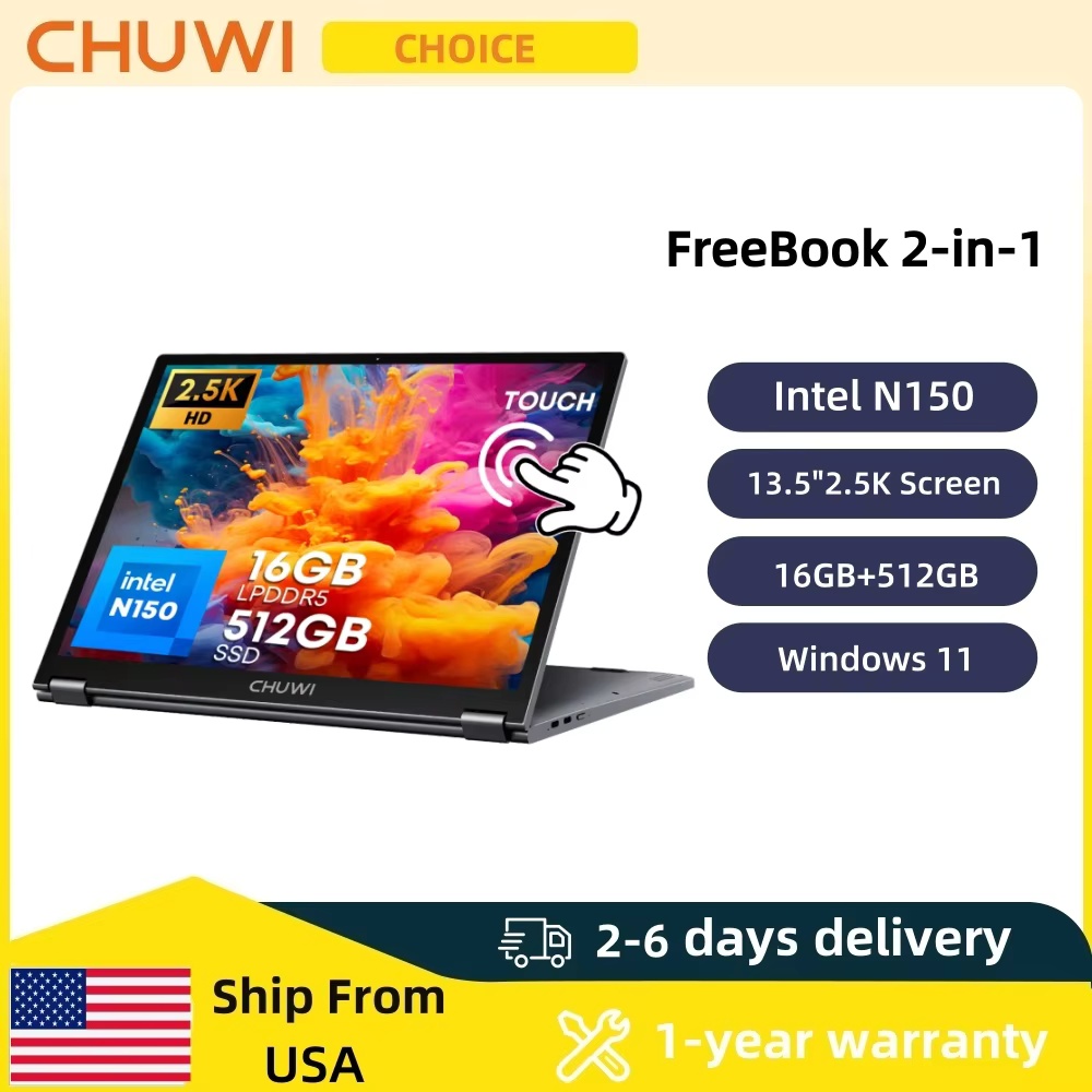 Keyboard Gaming Mac - CHUWI FreeBook 2-in-1 Touch Screen Laptop
