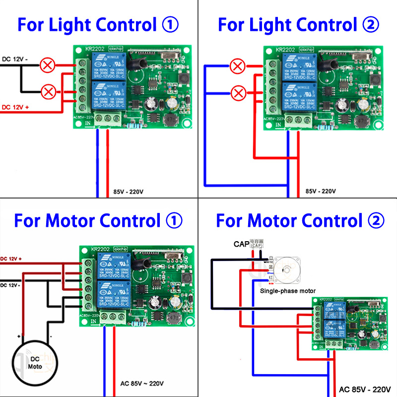 QIACHIP 433 MHz AC 110V 220V 2 - Switch Opener Tool review and price
