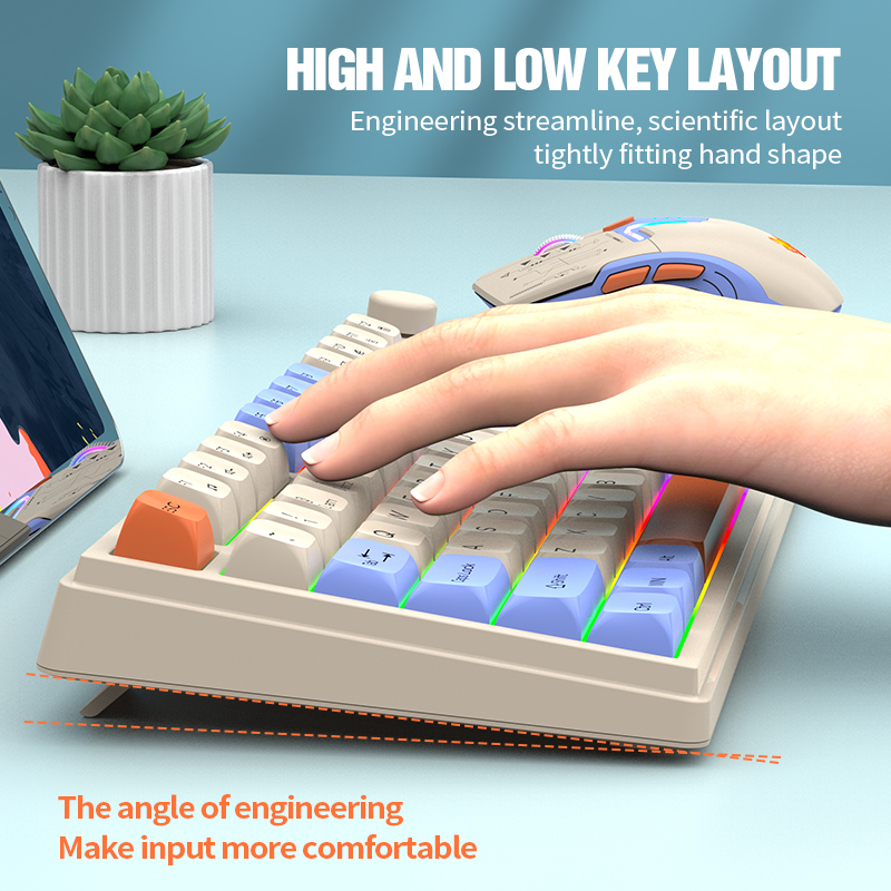 Dual-Mode 2.4G Bluetooth Wirel - Gaming Keyboard Ergonomics review and price