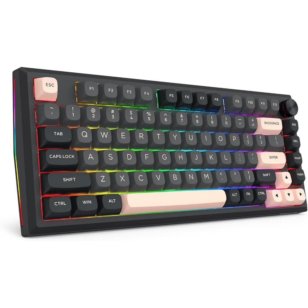 Wireless 81-Key Mechanical Gam - Gaming Keyboard No Noise review and price