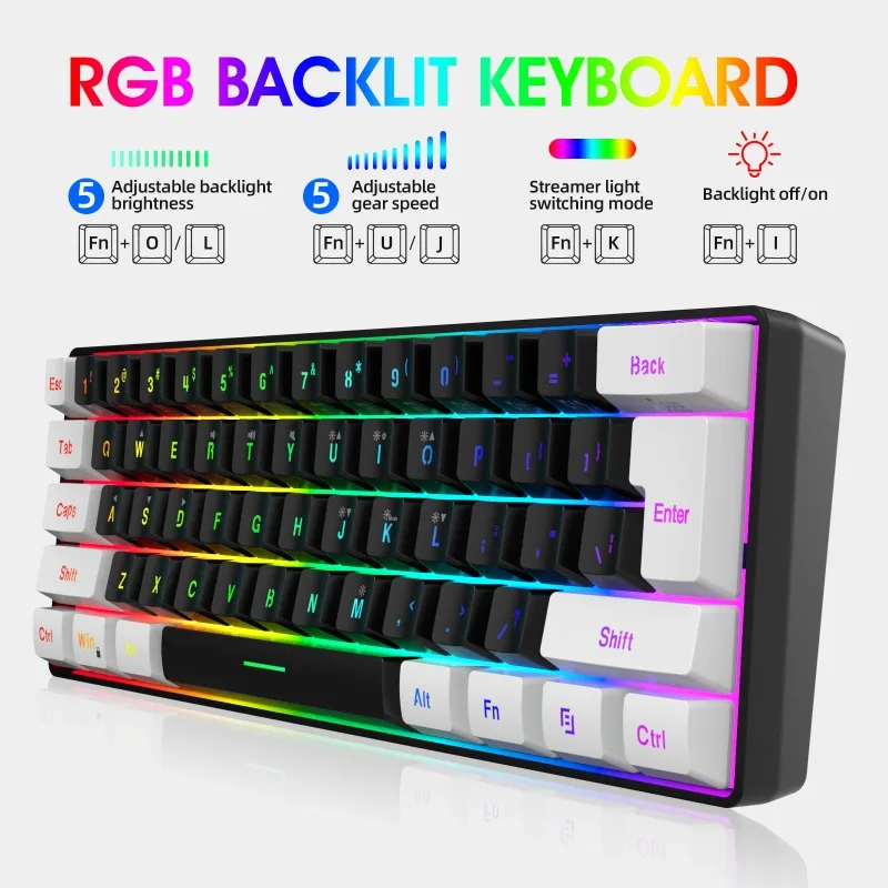 Keyboard and Mouse 60% Compute - Gaming Keyboard Ergonomics review and price