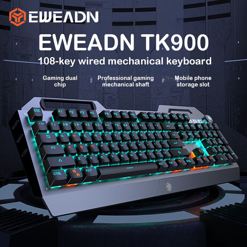 EWEADN TK900 Mechanical Keyboa - Keyboard Gaming Mac review and price