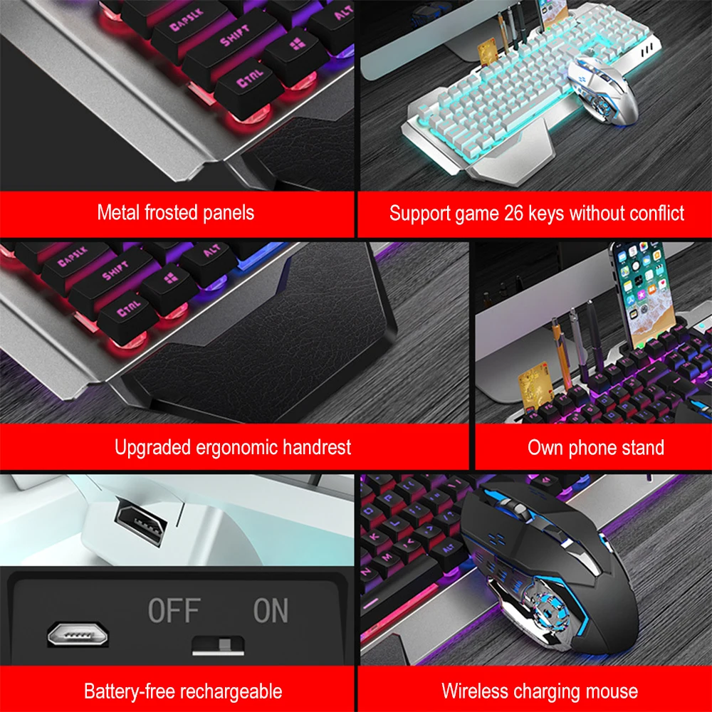 K680 Rechargeable 2.4G wireles - Gaming Keyboard Mini review and price