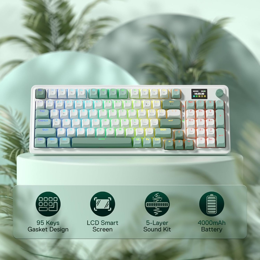 95 Key Wireless Gaming Keyboar - Gaming Keyboard No Noise review and price