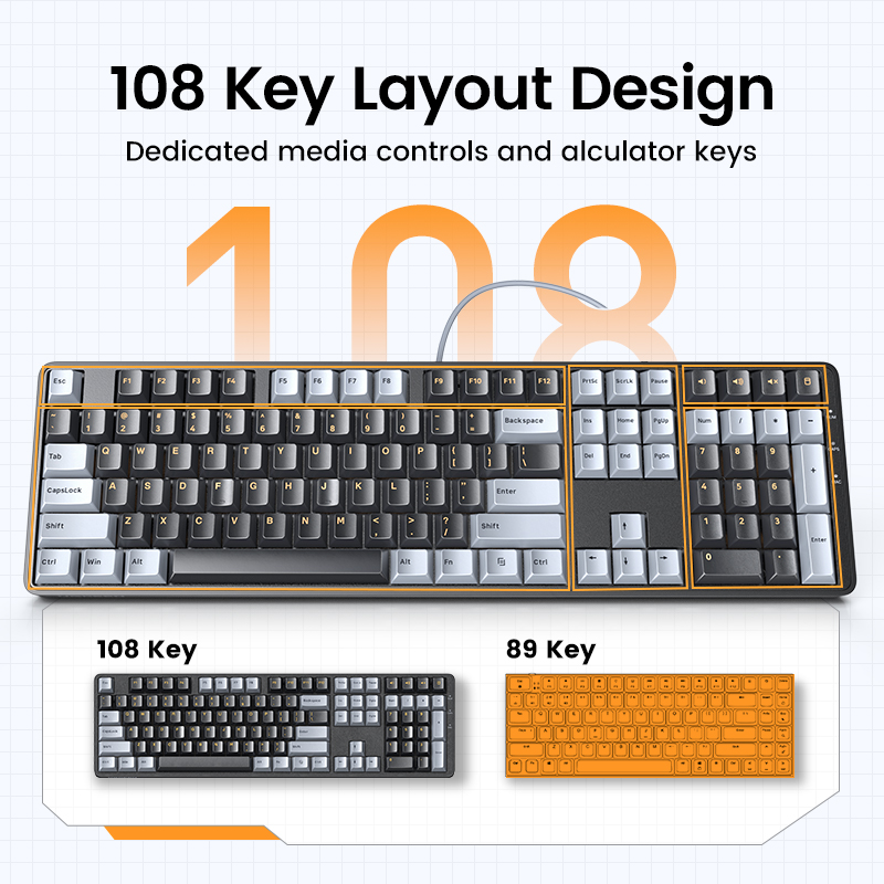 UGREEN Mechanical Keyboard 108 - Keyboard Gaming Mac review and price