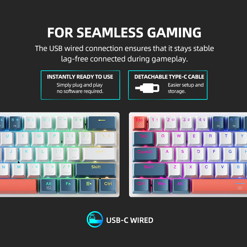 K500-B61 Machenike Mini Mechan - Gaming Keyboard Thocky review and price