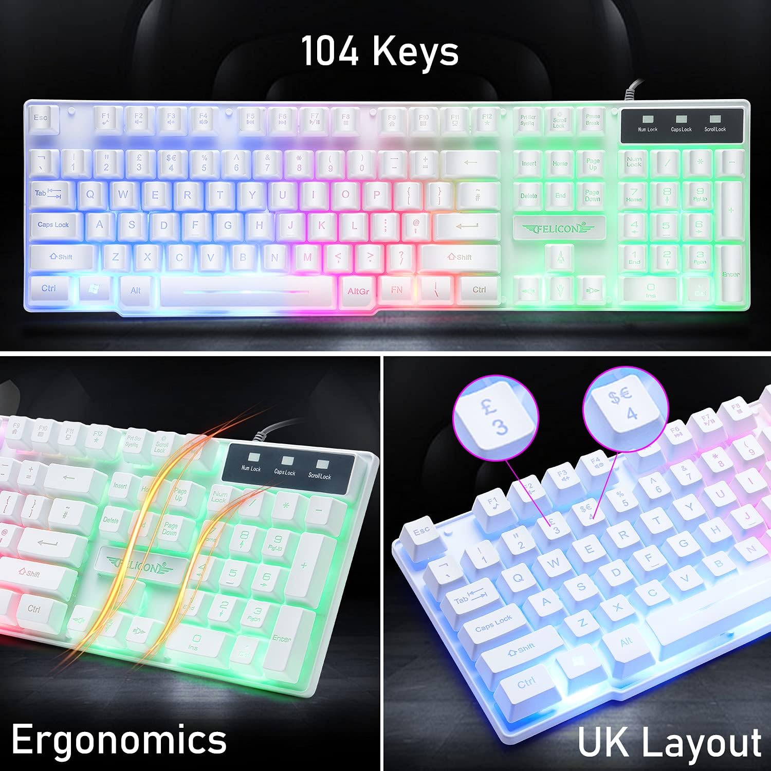MAMBASNAKE T11 UK 100% Gaming  - Gaming Keyboard Ergonomics review and price
