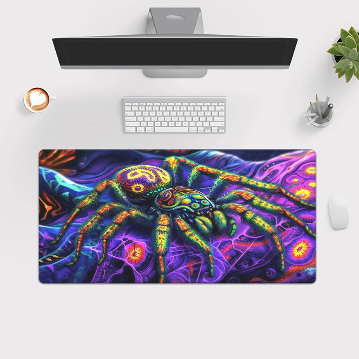 Brand Vibrant Spider Mousepad  - Gaming Keyboard Brand review and price