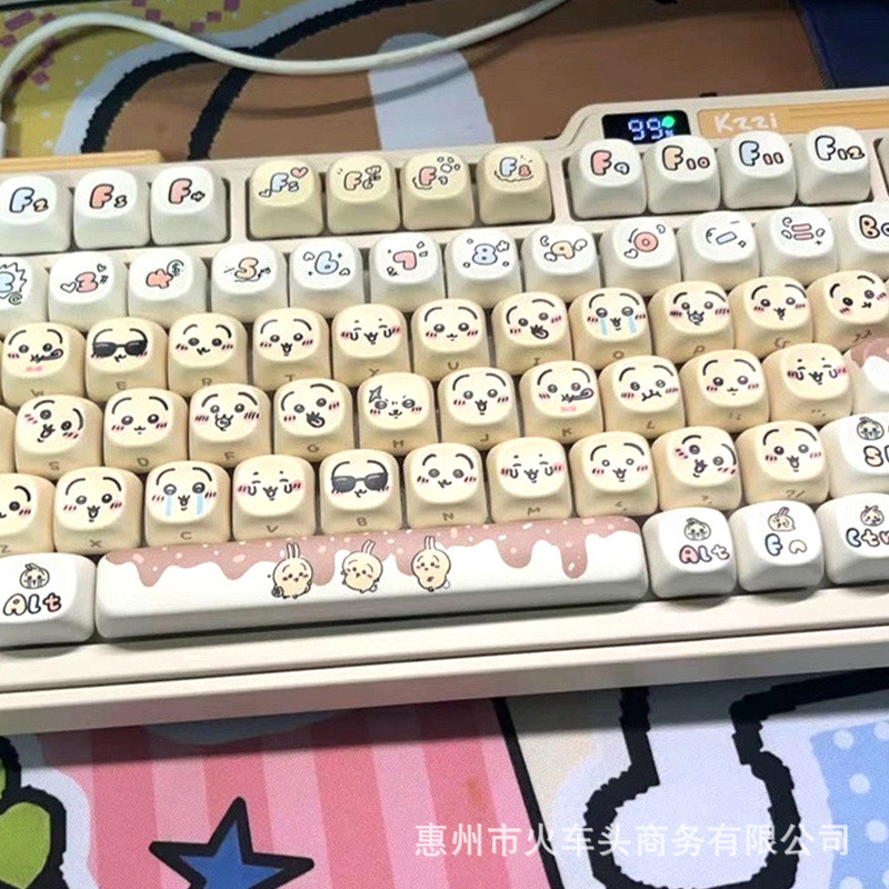 Chiikawa Cute Emoji Keycap Set - Gaming Keyboard Emoji review and price