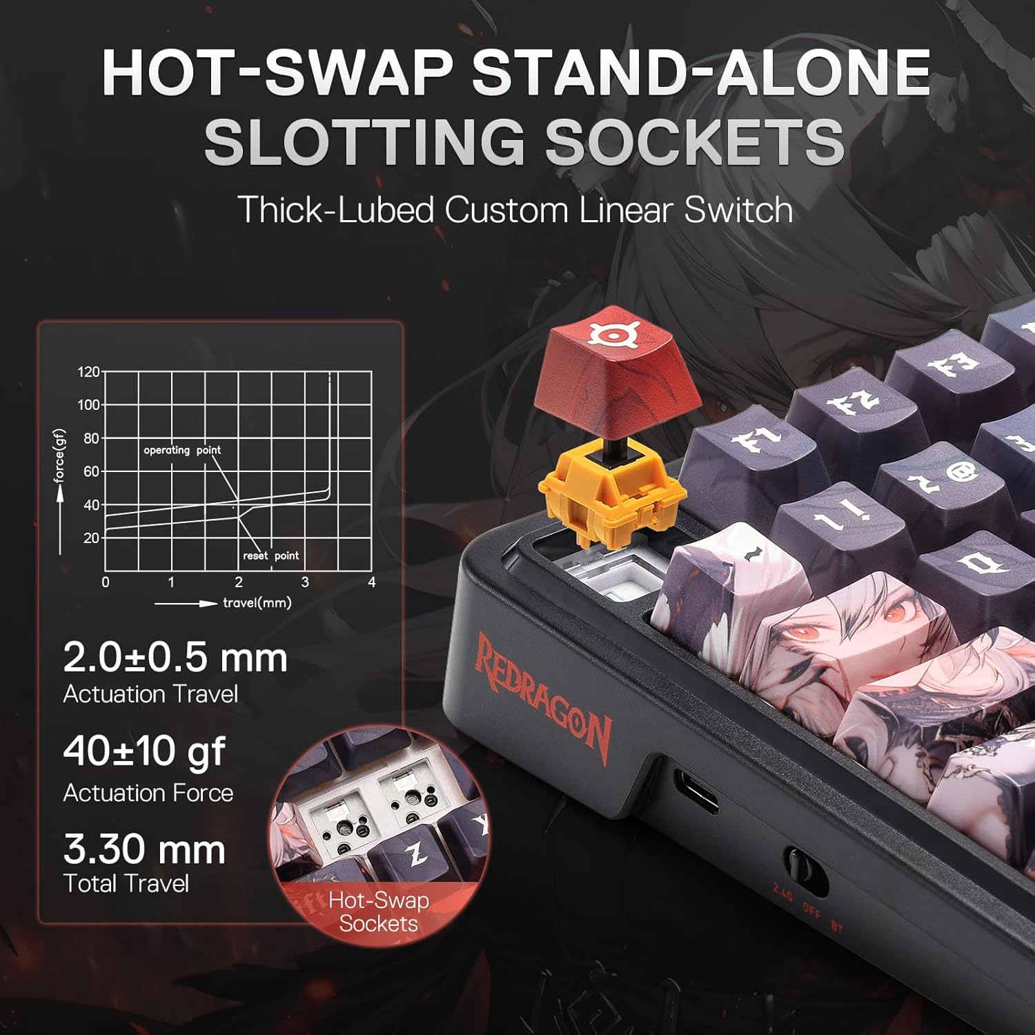 Redragon Wireless Gasket Gamin - Gaming Keyboard Mobile review and price