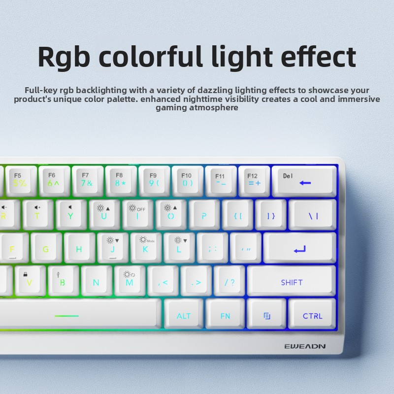 61 keys wireless Mini keyboard - Gaming Keyboard No Noise review and price