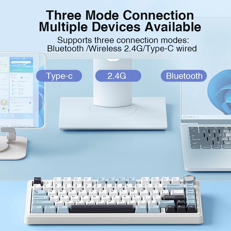 AULA F75 2.4G Wireless/Bluetoo - Gaming Keyboard Thocky review and price