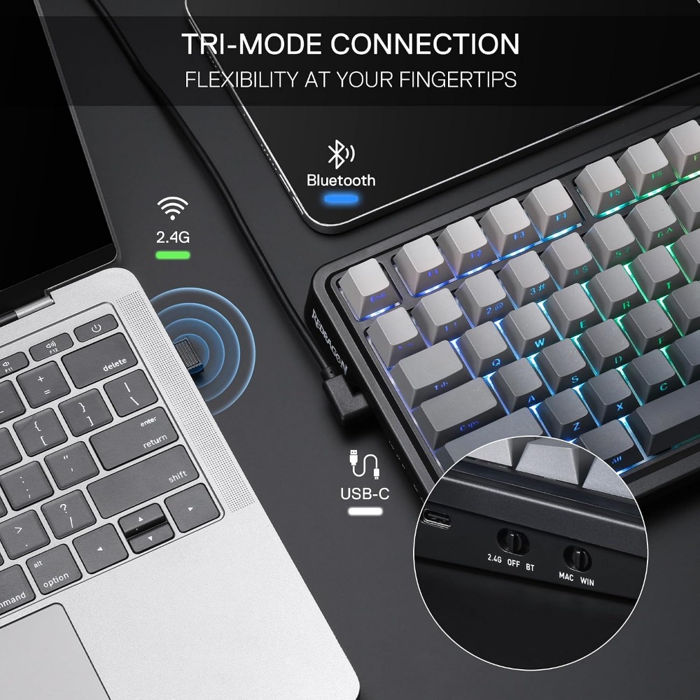98-Key Wireless Mechanical Gam - Gaming Keyboard No Noise review and price