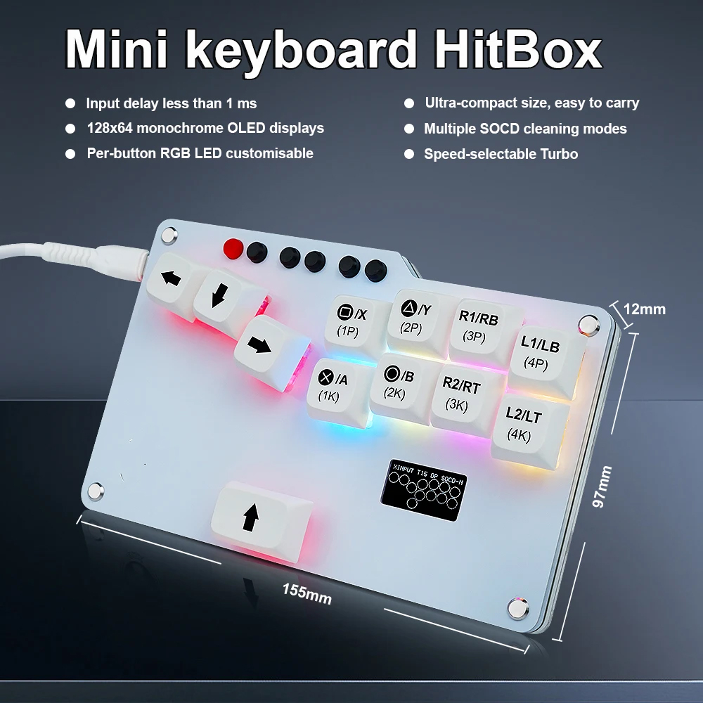 Hitbox Mini GP2040 CE Fightsti - Gaming Keyboard Mini review and price