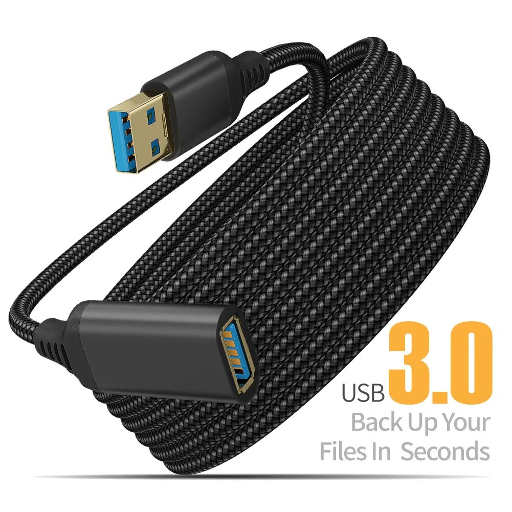 USB 3.0 Nylon Braided Extensio - Coiled Usb Cable review and price