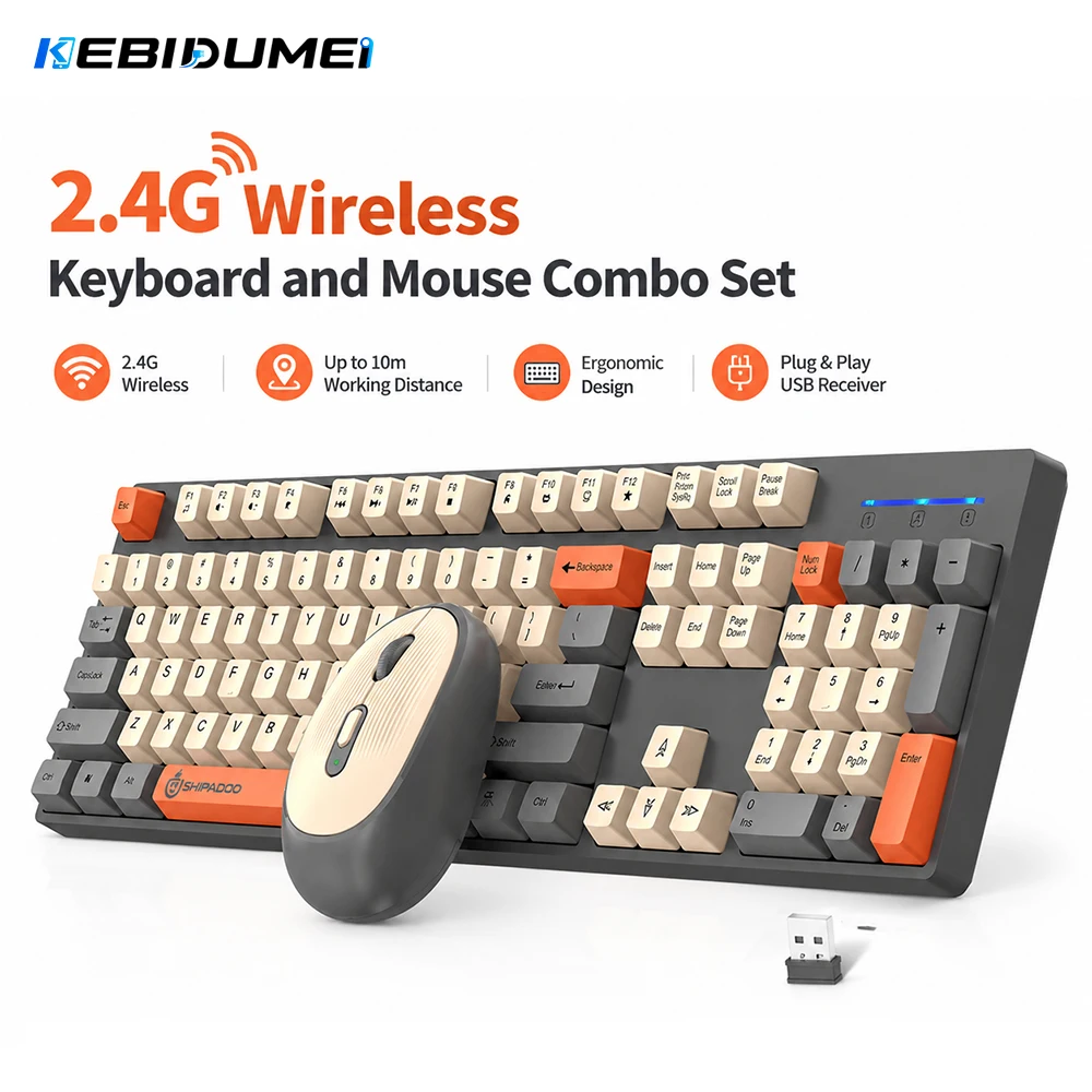 KEBIDUMEI 2.4G Wireless Keyboa - Gaming Keyboard Bundle review and price