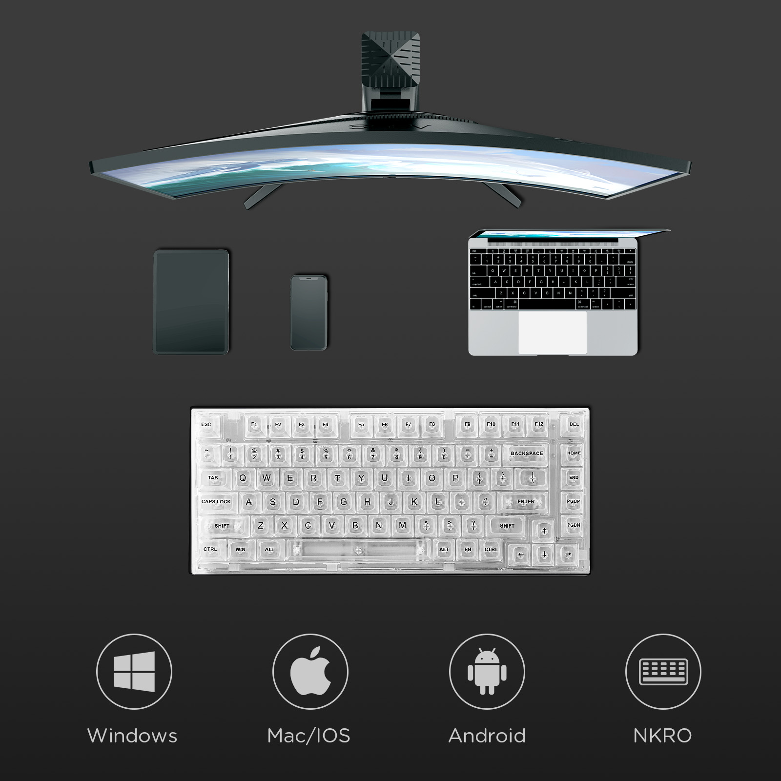 YUNZII X75 White 82 Keys Hot S - Gaming Keyboard Thocky review and price