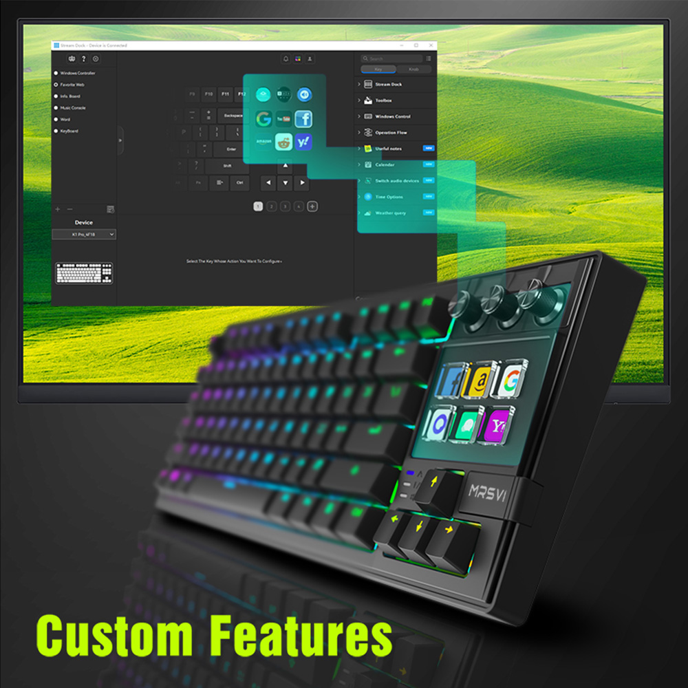 MRSVI K1 PRO Visual LCD AI Key - Gaming Keyboard Thocky review and price
