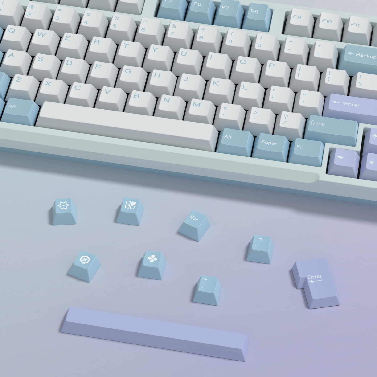 KBDiy GMK Illusion Keycap Cher - Gaming Keyboard Bundle review and price