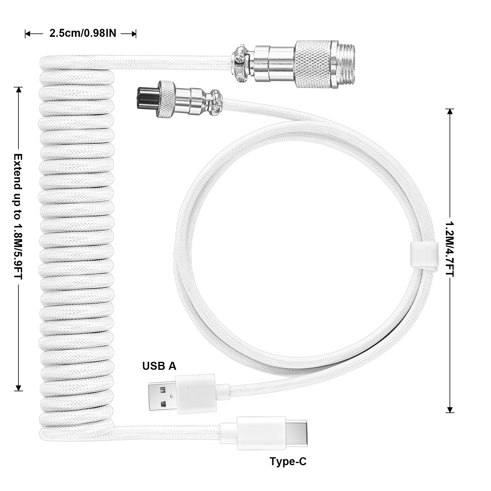 USB Type C Mechanical Keyboard - Coiled Usb Cable review and price