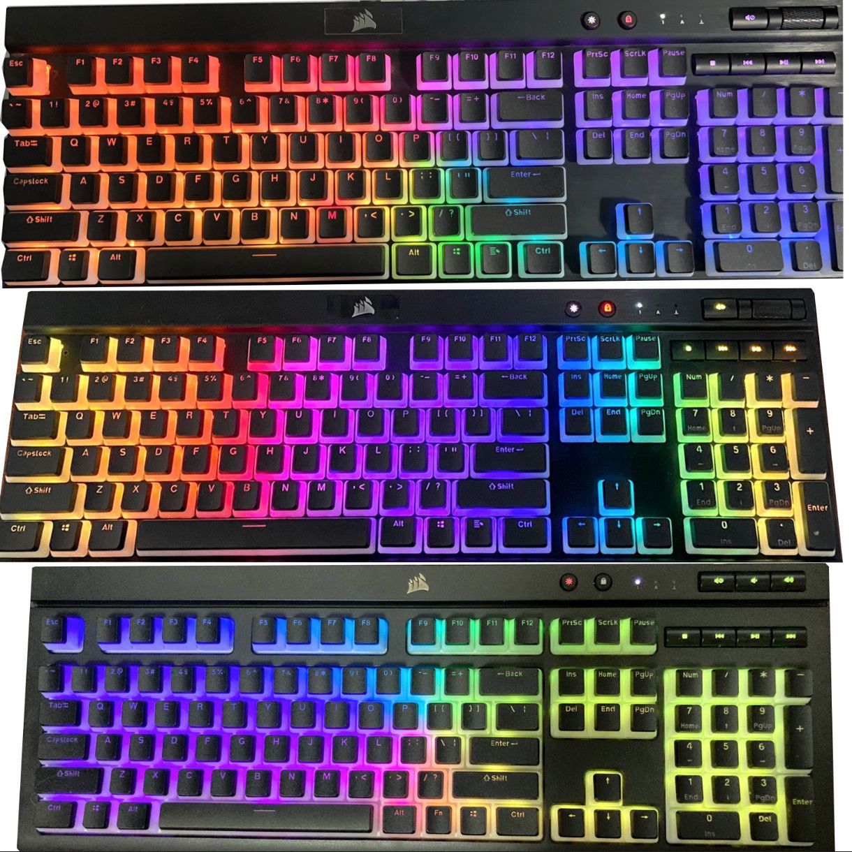 Translucent Corsair Pudding Ke - Gaming Keyboard Corsair review and price