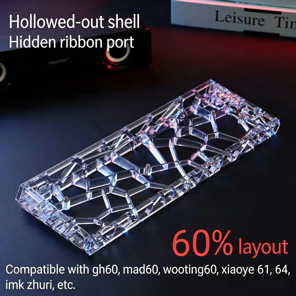 GH60 Keyboard Case Hollow Tran - Hot Swap Pcb review and price