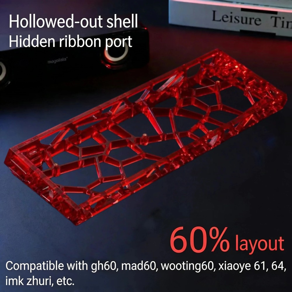 GH60 Keyboard Case Hollow Tran - Hot Swap Pcb review and price