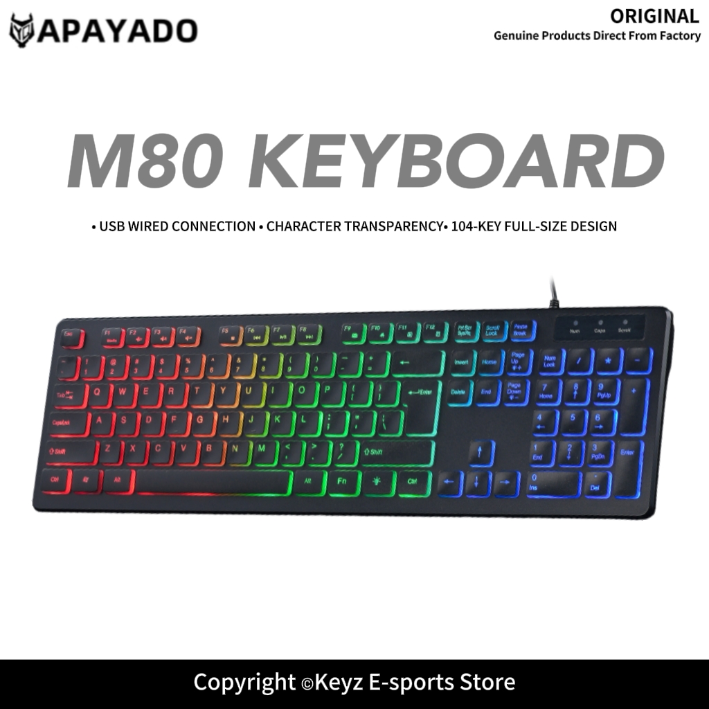 M80 Ultra Thin Wired Gaming Ke - Keyboard Gaming Mac review and price