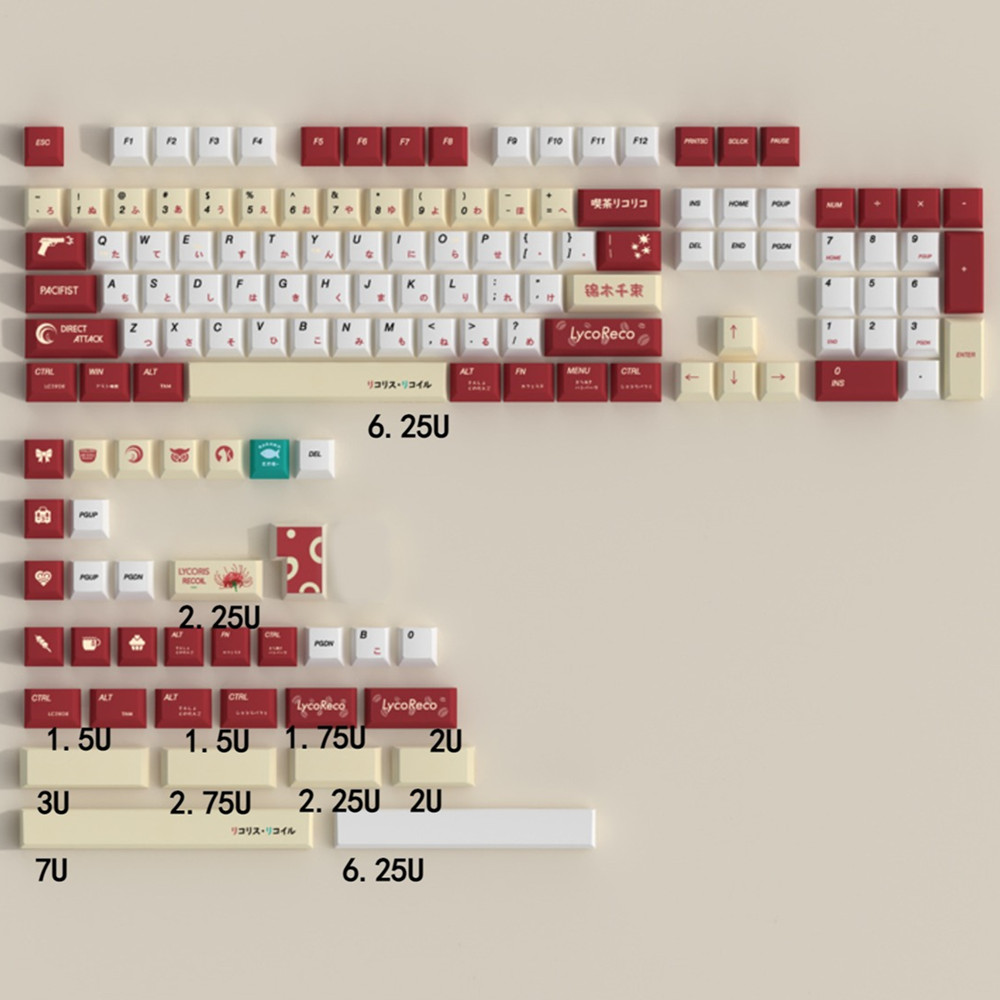 Lycoris Recoil Anime PBT Keyca - Gaming Keyboard Ergonomics review and price