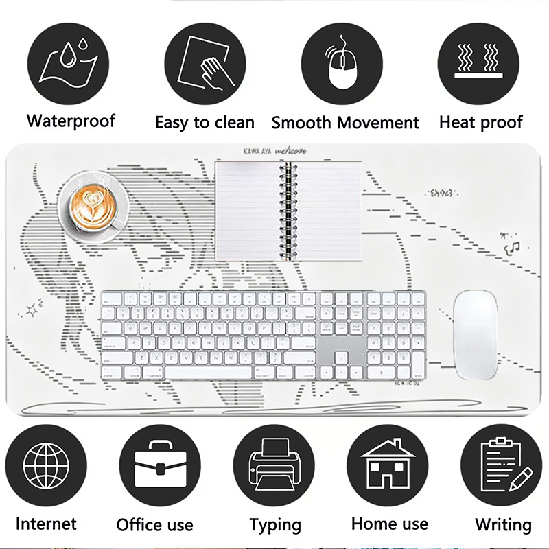 1Pcs Leather Mouse Pad Anime A - Gaming Keyboard And Mouse review and price
